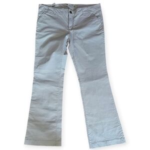 New Gap Stretch Ultra Low Rise Boot Cut Jeans Khakis Size 16